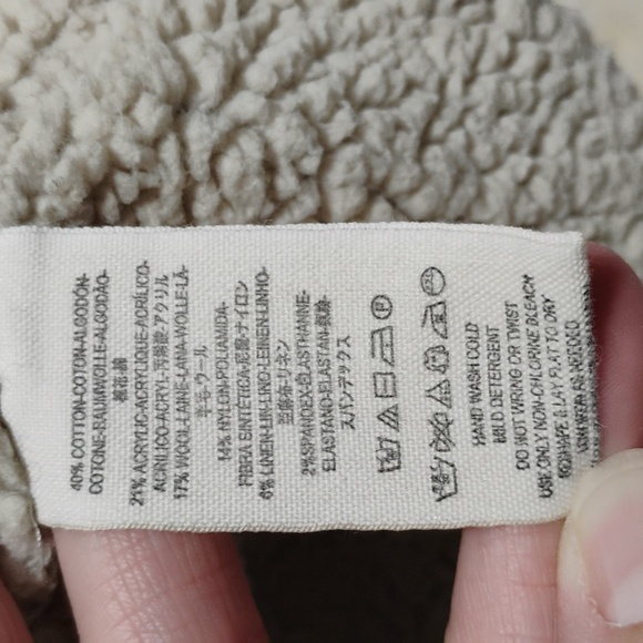 Free People Wool Blend Thick Fleece Vintage Coat W Hood Sz.SP Gently Worn - Picture 6 of 12